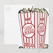 Fresh Popcorn Postkarte (Vorne/Hinten)