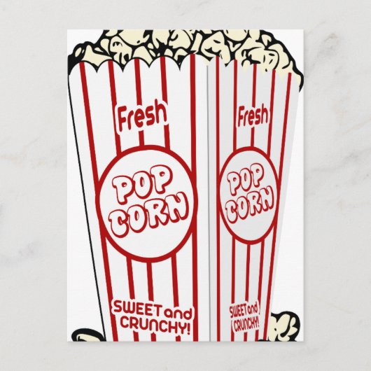 Fresh Popcorn Postkarte (Vorderseite)