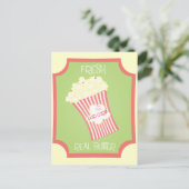 Fresh Popcorn Postkarte (Stehend Vorderseite)