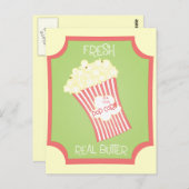 Fresh Popcorn Postkarte (Vorne/Hinten)