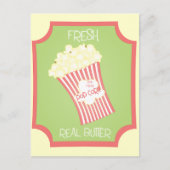 Fresh Popcorn Postkarte (Vorderseite)