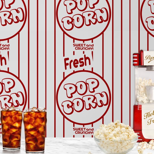 Fresh Popcorn Tapete (The perfect wallpaper for home theater or TV room snack bars!)