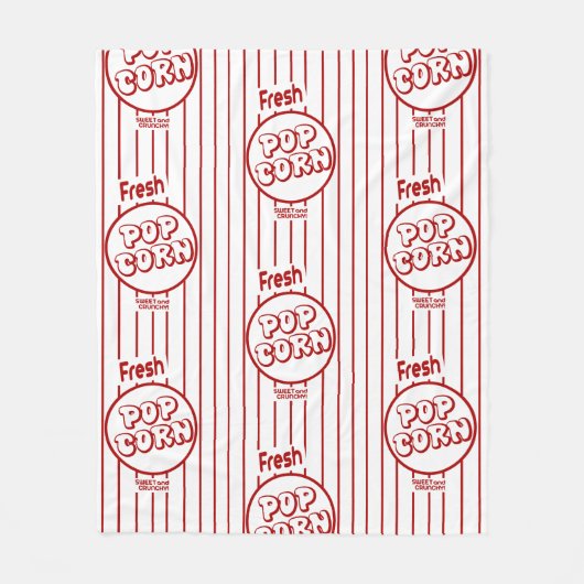 Fresh Popcorn Zuhause Movie Theater Fleecedecke (Vorderseite)
