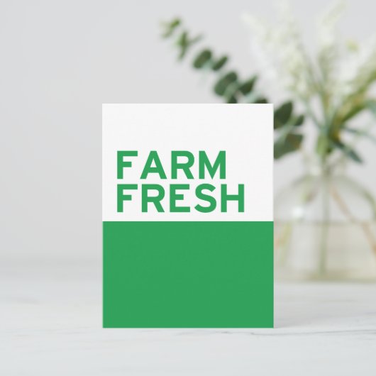 Fresh Postkarte (Stehend Vorderseite)