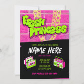 Fresh Princess 90s Themed Birthday Einladung (Vorderseite)