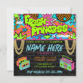 Fresh Princess Birthday Einladung (Vorderseite)