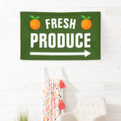 Fresh Produce Custom Farmer's Market Sign Banner (Insitu)