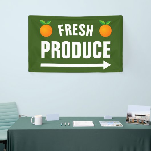 Fresh Produce Custom Farmer's Market Sign Banner (Messeveranstaltung)