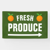 Fresh Produce Custom Farmer's Market Sign Banner (Horizontal)