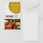 Fresh Produce Nutritionist Food Coach, Weight Loss Visitenkarte (Vorne/Hinten)