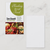 Fresh Produce Nutritionist Food Coach, Weight Loss Visitenkarte (Vorne/Hinten)