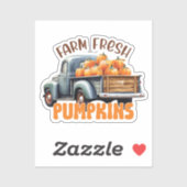 Fresh Pumpkin Aufkleber (Blatt)