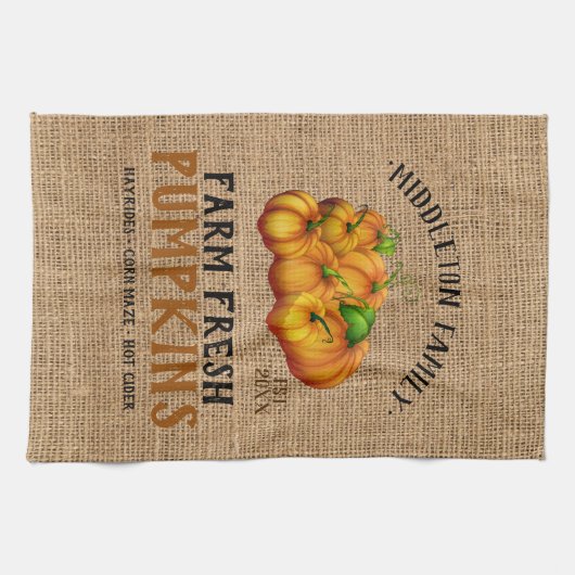 Fresh Pumpkin Geschirrtuch (Horizontal)
