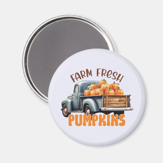 Fresh Pumpkin Magnet (Vorderseite/Rückseite)