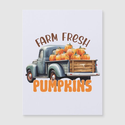 Fresh Pumpkin Magnetkarte (Vorderseite)