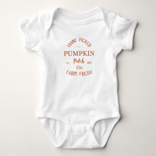 Fresh Pumpkin Patch Baby Erntedank Outfit Strampler