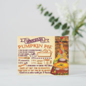 Fresh Pumpkin Pie Gnome Postkarte (Stehend Vorderseite)