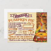 Fresh Pumpkin Pie Gnome Postkarte (Vorne/Hinten)