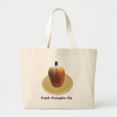 Fresh Pumpkin Pie Tote Bag Jumbo Stoffbeutel (Vorne)
