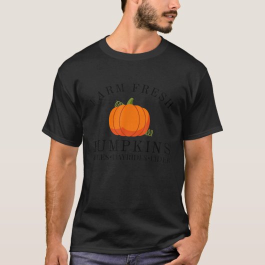 Fresh Pumpkins Äpfel Hayrides Cider Thanksgi T-Shirt (Vorderseite)