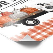 Fresh Pumpkins auf einem Vintagen LKW Fotodruck (Ecke)