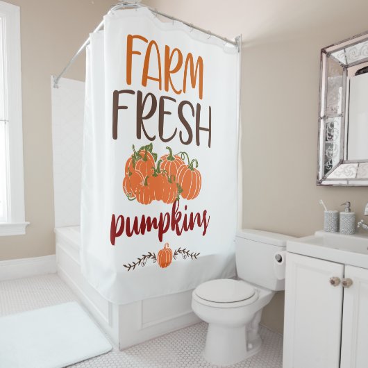 Fresh Pumpkins Duschvorhang (Beispiel)