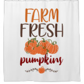 Fresh Pumpkins Duschvorhang (Vorderseite)