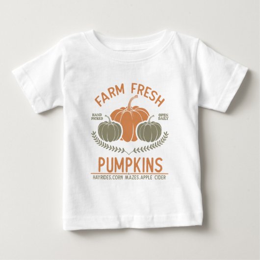 Fresh Pumpkins | Hand Pickup Baby T-shirt (Vorderseite)