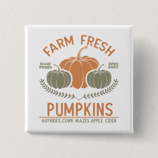 Fresh Pumpkins | Hand Pickup Button (Vorderseite)