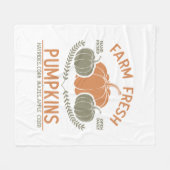 Fresh Pumpkins | Hand Pickup Fleecedecke (Vorderseite (Horizontal))