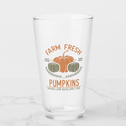 Fresh Pumpkins | Hand Pickup Glas (Vorderseite)