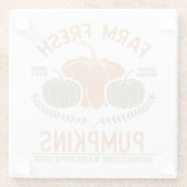 Fresh Pumpkins | Hand Pickup Glasuntersetzer (Rückseite)