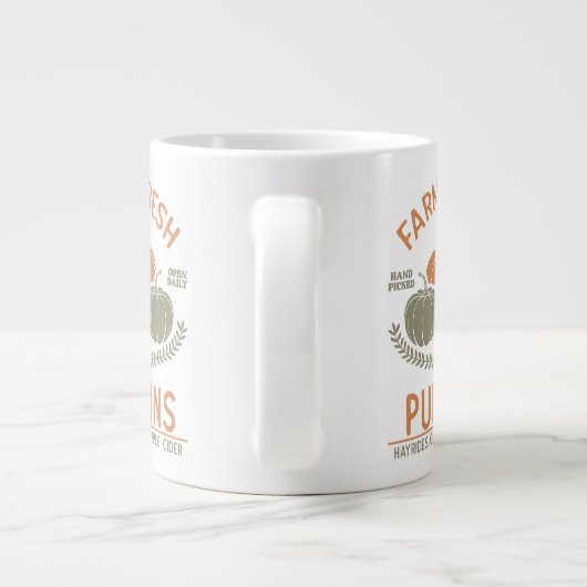 Fresh Pumpkins | Hand Pickup Jumbo-Tasse (Rückseite)