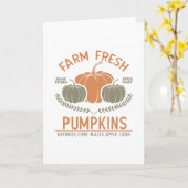 Fresh Pumpkins | Hand Pickup Karte (Gelbe Blume)