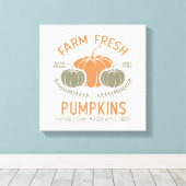 Fresh Pumpkins | Hand Pickup Leinwanddruck (Insitu (Holzboden))
