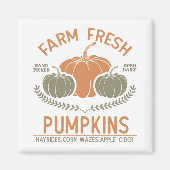 Fresh Pumpkins | Hand Pickup Magnet (Vorne)