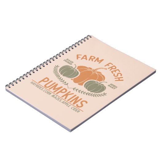 Fresh Pumpkins | Hand Pickup Notizblock (Linke Seite)