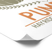 Fresh Pumpkins | Hand Pickup Poster (Ecke)