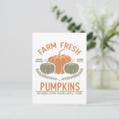 Fresh Pumpkins | Hand Pickup Postkarte (Stehend Vorderseite)