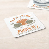 Fresh Pumpkins | Hand Pickup Rechteckiger Pappuntersetzer (angewinkelt)