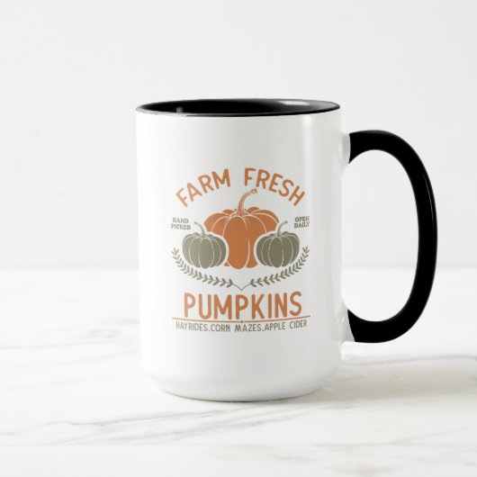 Fresh Pumpkins | Hand Pickup Tasse (Rechts)