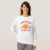 Fresh Pumpkins Herbsternte T-Shirt (Vorne ganz)