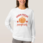 Fresh Pumpkins Herbsternte T-Shirt (Vorderseite)
