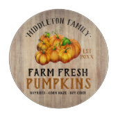 Fresh Pumpkins - Holzschneidemaschine Schneidebrett (Vorderseite)