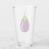 Fresh Purple Eggplant Copo de vidro Glas (Rückseite)