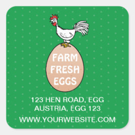 Fresh Quadratischer Aufkleber