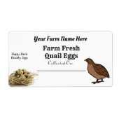 Fresh Quail Eggs White Carton (Vorne)