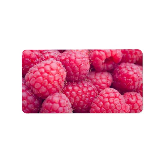 Fresh raspberries adressaufkleber (Vorne)