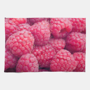 Fresh raspberries küchentuch