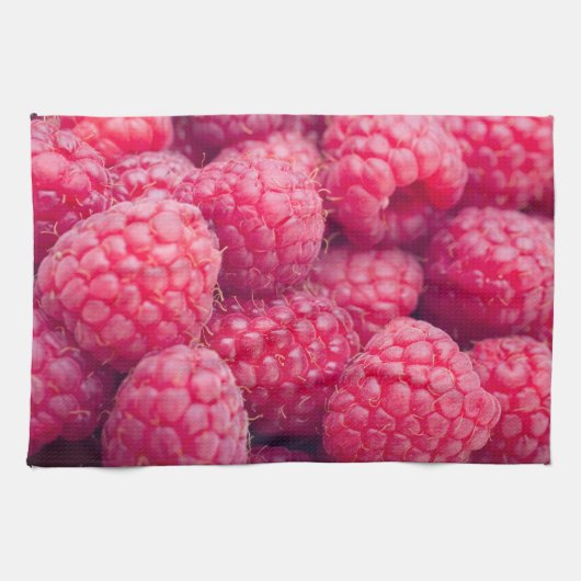 Fresh raspberries küchentuch (Horizontal)